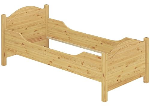 Erst-Holz Seniorenbett extra hoch Bettkasten 100x200 Kiefer Holzbett Einzelbett Gästebett 60.40-10 oR S4
