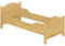 Erst-Holz Seniorenbett extra hoch Bettkasten 100x200 Kiefer Holzbett Einzelbett Gästebett 60.40-10 oR S4
