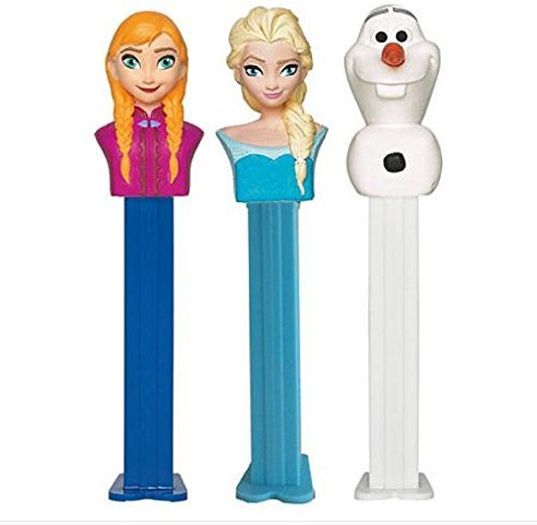 Frozen Pez Set, includes Anna, Elsa and Olaf. Each includes 3 Candy Packs by PEZ