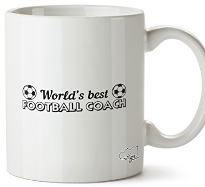 Hippowarehouse World's Best Football Coach Printed Mug Cup Ceramic 10oz