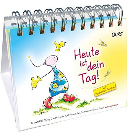 Oups Postkarten-Tischgalerie: Heute ist dein Tag!