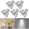 Audor Mini Klein Einbaustrahler Set 5er, 3W LED Deckenstrahler Schwenkbar COB Deckenspots Einbauleuchte Aluminium Spots für Weinschrank/Schrank/Küche/Wohnzimmer - Kaltweiss
