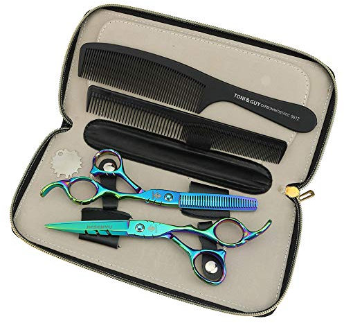 JIESENYU Friseurschere 6 Zoll Profi Friseur JP 440C Stahl Haarstyling Werkzeuge für Männer Frauen Barber Shop