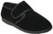 Diabetic Orthopedic Men's Easy Close Wide-Fitting Touch Close Bar-strap Shoe Slippers Sizes 6-14 (Black Zac, UK Footwear Size System, Adult, Men, Numeric, Wide, 13)