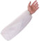 100 x Fundas desechables para brazo de manga resistente al agua con elástico de muñeca (blanco)