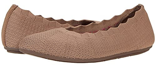 Skechers Women's Cleo 2.0-Love Spell Loafer Flat, Mocha, 3.5 UK