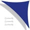 Teynewer Sun Shade Sail Triangle 2x2x2m Waterproof Shade Sail for Outdoor Garden Patio Party 98% UV Block Sunscreen Awning Canopy Sunsail with Free Rope, Blue