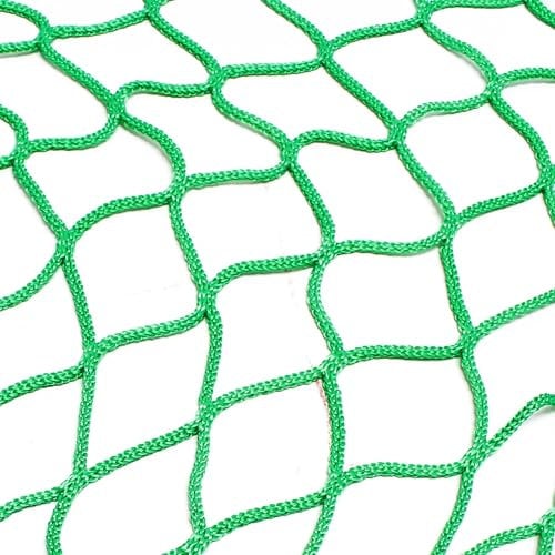 Wiltec Ladungssicherungsnetz 3,5x2,5m Grün Masche 4,5x4,5 cm Stärke 3 mm Polypropylen Transportnetz für Anhänger mit Randkördel Witterungsbeständig Ladung Sicherheit