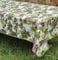 Manifattura Tessile Tischdecke mit Aquarell-Design, Reiner Baumwolle, Italienischer Fantasy-Druck - Triebe von Trauben, Oval x16 360
