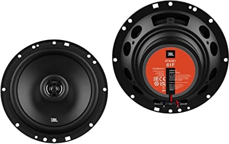 JBL Stage1 61F Lautsprecher mit Einbauset passend für Rover MGF ab 1996 Türen vorne 400 W 165mm 2 Wege Koax