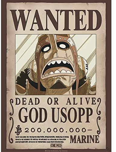 ABYSTYLE GBEye – One Piece Poster Wanted God Usopp (52 x 38 cm)