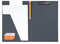 Heidemann Aufklappbare Klemmbrettmappe DIN A4 Plus Photodruck, 11100000 (Warm Grey)