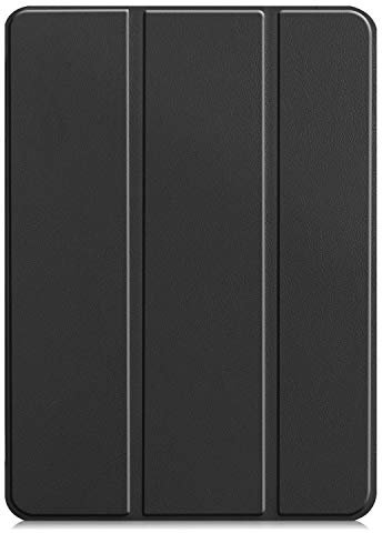 INSOLKIDON Compatible with Huawei MediaPad M3 Lite 8.0 INCH Tablet case, Full Coverage Ultra Slim leather Cover Case with folding Stand Cover Rugged with Auto Sleep/Wake (Black)