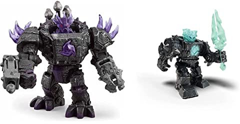 SCHLEICH 42557 Schatten Master-Roboter mit Mini Creature & 42598 Eldrador Mini Creatures Schatten-EIS-Roboter, für Kinder ab 7-12 Jahren, ELDRADOR Creatures - Sammelfigur
