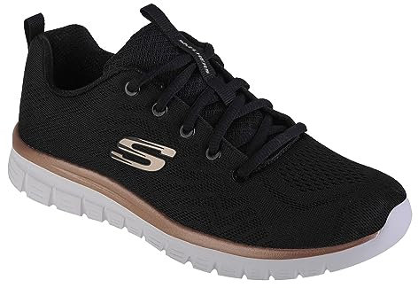 Skechers Damen Sneakers,Sports Shoes, Schwarz, 37 EU