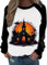 Halloween Pullover Damen Langram Damen-Kapuzenpullover mit Halloween-Motiv, modisch, lässig, langärmelig, Reißverschluss, Rundhalsausschnitt Bademantel Damen Mit Reißverschluss Ohne (Black, XXL)