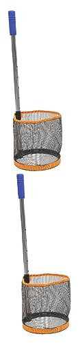 INOOMP 2st Ballpicker Für Tischtennis Pingpong-Ball-Retriever Tenniszubehör Tischtennissammler Tennis-Pickup-Netz Tischtennisbälle-sammler Ballfänger Für Tischtennis Teleskopisch Nylon
