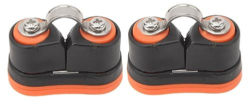 Boat Cam Cleat 2PCS Cam Cleat Stainless Steel Nylon Ball Bearing Marine Boat Fast Entry Rope Cam Cleat Wire Fairlead Sailing Sailboat Equipment