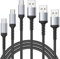 Cavo USB C 2 m, Nylon USB A a USB C 3A Ricarica Rapido Cavo Tipo C compatibile con Samsung Galaxy S23 22 S21 S20 S10 S9 S8 Plus Note 10 9 8, Huawei, Google Pixel, Xiaomi