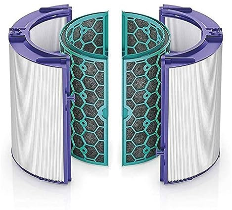 Sealed Two-stage 360° Pure Cooling Fan HEPA Filter And Carbon Filter. Compatible For Dyson HP04 TP04 DP04 TP05 DP05