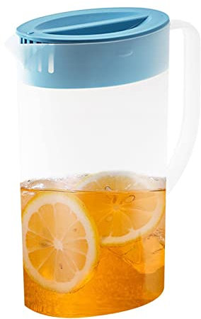 Pichet Citron | Grande Bouilloire à Limonade Domestique avec Couvercle,Récipient de Boissons Portable de qualité Alimentaire avec Bec en V, pichet Domestique pour Boissons Froides, Limonade
