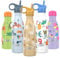 SHO Kinderflasche – Original 2.0 – ultimative isolierte, doppelwandige Edelstahl-Isolierflasche und Wasserflasche – 12 Stunden heiß und 24 Stunden kalt – 260 ml – BPA-frei (375 ml, Regenbogentiere mit