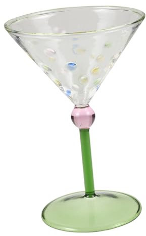 FUNOMOCYA Bicchiere Da Vino Stile Punti Coppa Decorativa Per Feste e Matrimoni Bicchiere Elegante Per Cocktail e Vino Design Moderno e Leggero