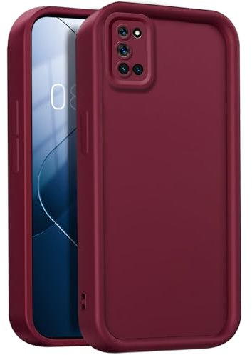 GOGME Hülle für Oppo A52 / A72 / A92 Cover, Ultradünnen Weiches Silikon TPU Schutzhülle, Staubschutz Robuste Handyhülle - Weinrot
