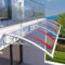 Marquesina para Puerta Moderna,Marquesina Exterior para Puertas y Ventanas Tamaño 151,Marquesina en Arco de Escritorio y Lluvia,con Soporte Negro/Blanco/Gris/Dorado (60x70cm/24x28,White)