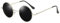 SKIPTHYBER Sonnenbrille Herren Damen, Rund Polarisiert brille, Polarisiert Premium Metallrahmen Sonnenbrille, Klassische Retro Brille UV400 Schutz Retro Vintage Hippie Steampunk Brille Unisex