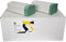 KURTT Papierhandtücher Premium, 2-lagig, ZZ-Falz, 22x23cm Tücher, Falthandtücher für Spender, recycelt und umweltfreundlich Perfekte Handtücher (Grün, 5000)