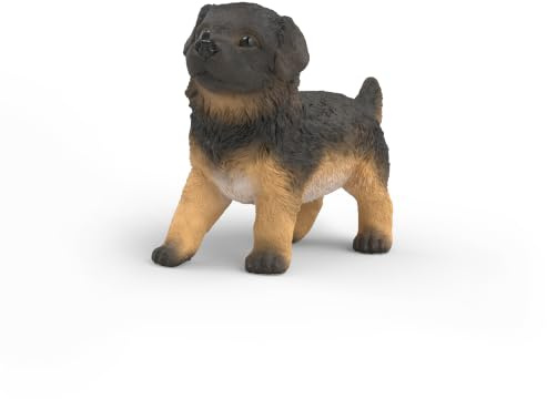 Schleich Farm World | Deutscher Schäferhund Welpe 14925 | 5 x 2 x 4 cm | Spielfigur ab 3 Jahren | schleich Bauernhof Spielfigur | detailgetreue Tierfigur | Geschenk für Jungen und Mädchen
