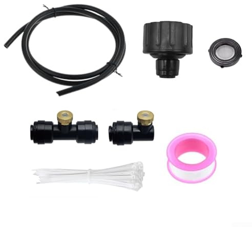Pool Feeder Armaturen für CL200 CL220 Chlorinatoren mit Rückschlagventil und Einlasskupplung Set 14 PE Rohr (Schwarz)