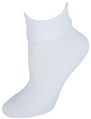 Jefferies Socks Women's Organic Cotton Turn Cuff Socks
