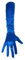 PartyXplosion Damen Handschuhe Elegante ca. 48-52 cm lange Satin Handschuhe Karneval, Blau, One Size (Einheitsgröße)