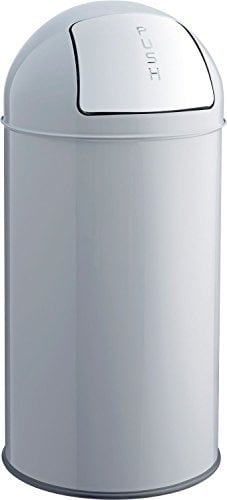 helit H2401787 - Push-Abfallbehälter „the dome“ 30 L, mittelgrau