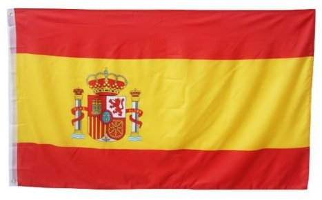 Drapeau de 90 x 150 cm | Espagne Espagne | Avec œillets Drapeau pour hisser