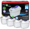 FilterLogic FL402H | Paquete de 4 - Cartucho Filtrante compatible con Brita Maxtra Filtro de Agua para Jarra fill&enjoy Marella XL Fun Flow Elemaris