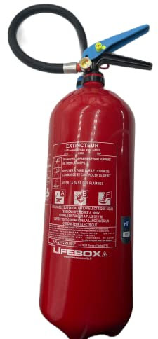 Extincteur à eau 6L Lifebox pour feux de classe ABF