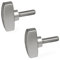 Ganter Normelemente | Edelstahl-Flügelschraube - GN 433-34-M8-20-MT | Griffdurchmesser 34mm | Edelstahl-Feinguss | 2 Stück