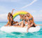 Maison Jardin Arc-en-ciel Nuage Gonflable Bouée Jouets Géant Flotte Natation Flottante Matelas Gonflables dans la Piscine Plage Ocean avec des Jeux d'eau plage Adultes Filles Taille: 240*145*135CM