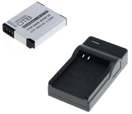 bg-akku24 Akku und Ladegerät für Panasonic Lumix DMC-FT5, DC-FT7, DMC-TZ41, DMC-TZ55, DMC-TZ56, DMC-TZ57, DMC-TZ58, DMC-TZ60, DMC-TZ61, DMC-TZ70, DMC-TZ71 - DMW-BCM13E, DMW-BCM13