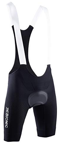 X-Bionic Invent 4.0 - Salopette Ciclismo Uomo - Abbigliamento Ciclismo Professionale - Pantaloncini Imbottiti da Gara - Massimo Comfort- Bib Shorts, Nero, M