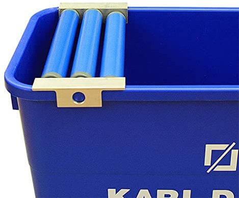 Karl Dahm Schwammrolle für Fliesen-Waschset I Eimerrollenaufsatz mit 3 Andruckrollen I Fliesen-Waschset Zubehör & Fliesenreinigungs-Zubehör – 11316