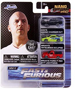 Jada Toys 3 Kleine Autos Nano Cars Fast & Furious Fast and Furious - JAN31123