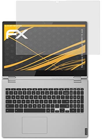 atFoliX Screen Protector compatible with Lenovo Chromebook C340 15 inch Screen Protection Film, anti-reflective and shock-absorbing FX Protector Film (2X)