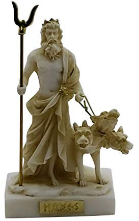 Hades Pluto Griechischer Gott der Unterwelt & Cerberus Figur Statue Skulptur 13cm