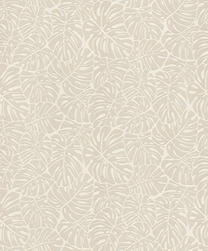 Rasch Tapeten Vliestapete (Botanical) Beige 10,05 m x 0,53 m #ROCKNROLLE 541533