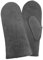 Rohn Moden Lammfell Handschuhe Arber echtes Merinolamm für Damen und Herren, Fäustlinge, Fausthandschuhe in Premiumqualität aus spanischem Merino grau Größe 8