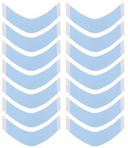 Luxshiny 36 Stück Lace Front Perücke Tape Doppelseitige Haarverlängerung Perücken Tape Friseursalon C Blaue Tape Streifen für Spitze Toupet 9X2cm